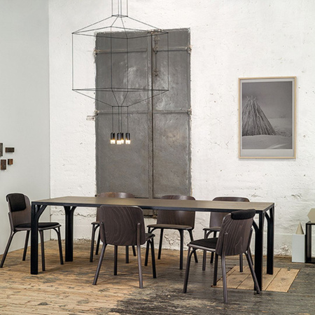 Lampa wisząca VIBIA Wireflow 3D czarna Casambi 2700K
