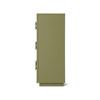 Spacious drawer cabinet army green