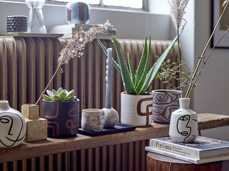 BLOOMINGVILLE ABAS flowerpot brown