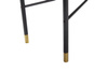HÜBSCH BLACK chest of drawers on legs