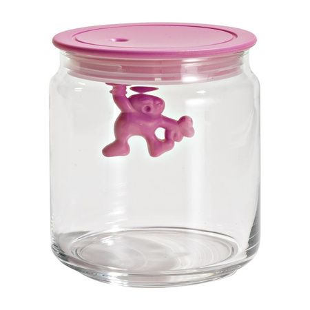 Hermetic jar with a figure inside ALESSI Gianni small white