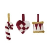 Velua Ornament, Red, Polyester