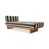Outdoor daybed teak, stracciatella