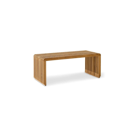 Ławka HKLIVING SLATTED naturalna rozmiar 96 cm