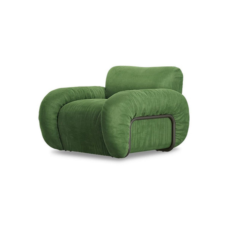 Arc lounge fauteuil, frame ash, royal velvet, green