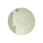 Dywan bawełniany Lorena Canals PLANET BEE niebieski Ø140 cm