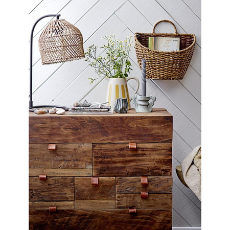 Hewa Candle Holder, Blue, Stoneware