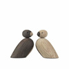 KAY BOJESEN Wooden Decoration Pair of Sparrows