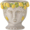 Limone Flowerpot, Yellow, Stoneware