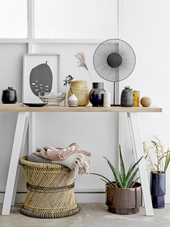 Matt Throw, Grey, Recycled Cotton