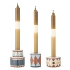 Bitja Candle Holder, Grey, Stoneware