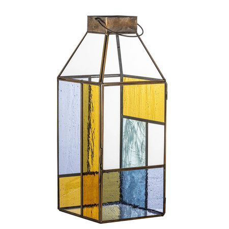 Drew Lantern, Copper, Glass