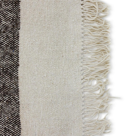 Striped woolen kelim cream (200x300cm)