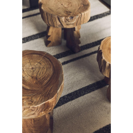 Arched wooden stool