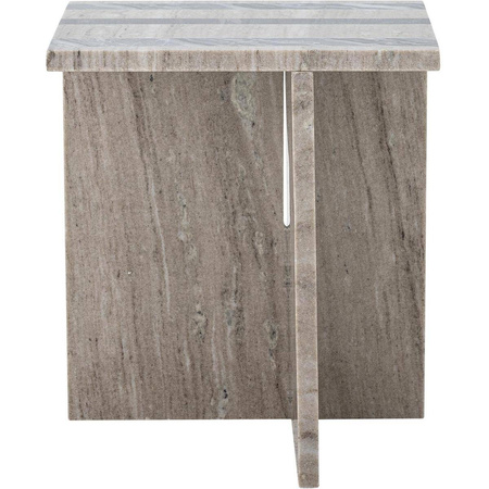 Clea Side Table, Brown, Marble