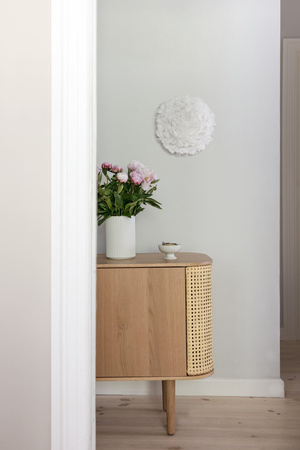 UMAGE TREASURES 2-door chest of drawers, oak, Viennese wickerwork