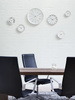 Bankers Wall clock Ø16 cm white/black/red