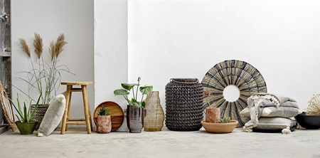 Matt Throw, Grey, Recycled Cotton