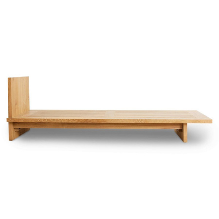 Leżanka ogrodowa z drewna tekowego hkliving TEAK naturalna