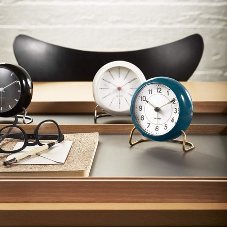 Zegar stołowy Rosendahl Arne Jacobsen Bankers Ø11 biały