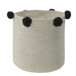 Kosz Lorena Canals NATURAL BLACK czarny