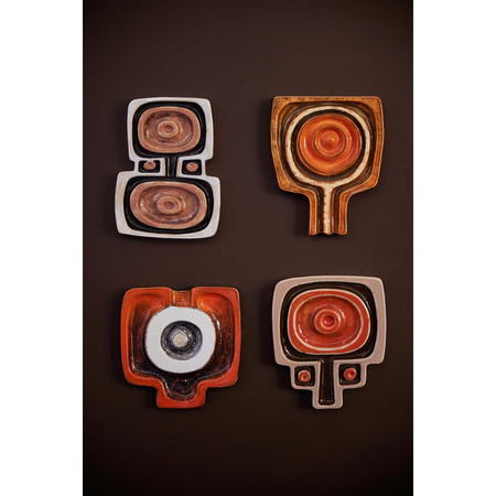 Wall art ceramic corsage