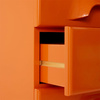 Chest of 8 drawers, tangerine