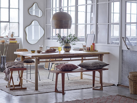 Poduszka Bloomingville BALI brązowa