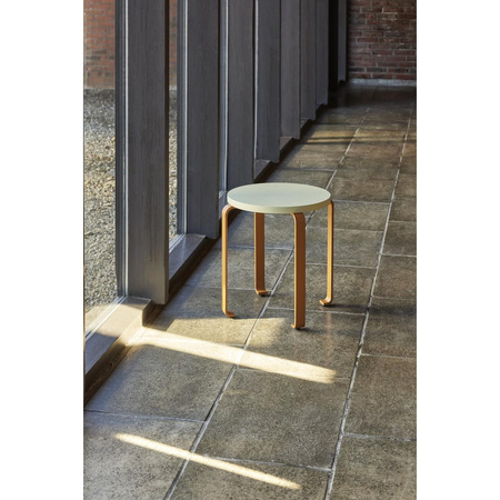 Smile Stool Light green/Orange