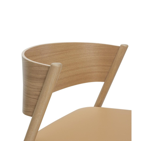 Oblique Lounge Chair Seat Natural