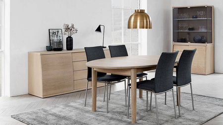 Dining table #78 SKOVBY natural white