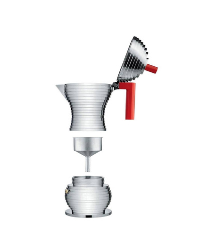 Zaparzacz do kawy Alessi Pulcina mały 70 ml srebrny
