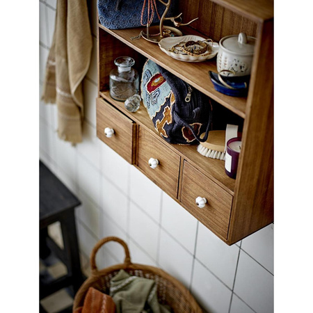 Bari Cosmetic Bag, Blue, Cotton