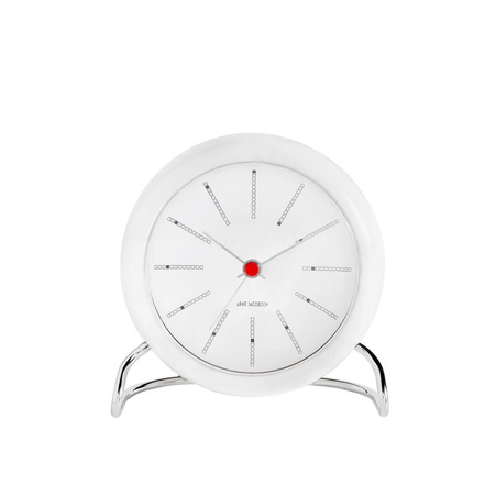 Bankers Table clock Ø11 cm white