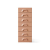 Chest of 7 drawers, blush