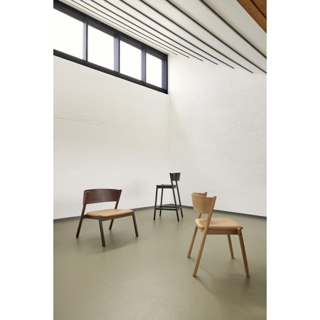 Oblique Bar Stool Black