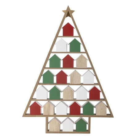 Calvin Calendar, Red, MDF