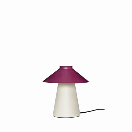 Chipper Table Lamp Sand/Burgundy