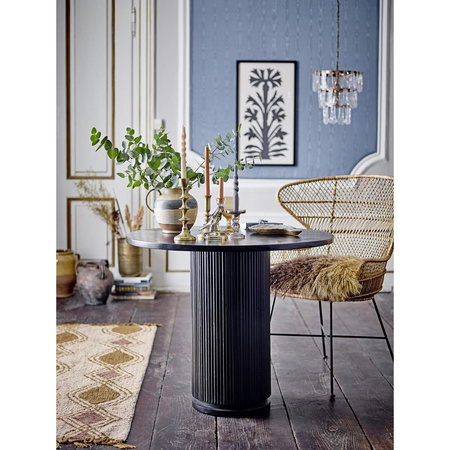 Porto Dining Table, Black, FSC 100%® Mango