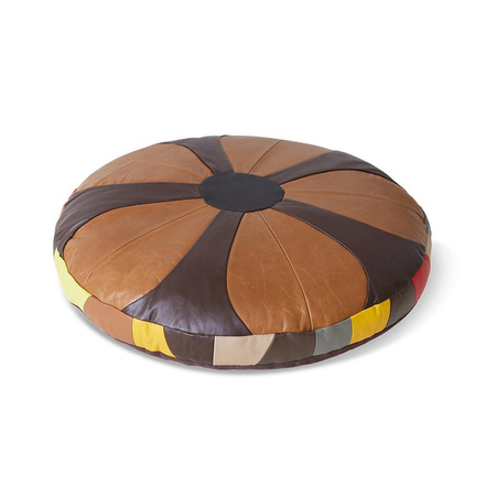 Poduszka w paski HKLIVING RETRO brązowa rozmiar 55x55 cm