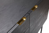 HÜBSCH BLACK chest of drawers on legs