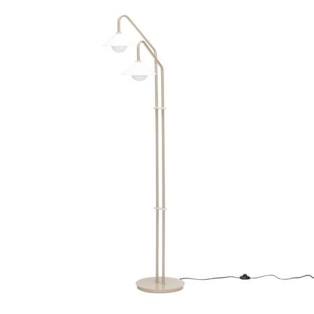 Lampa podłogowa Hübsch COMO beżowa