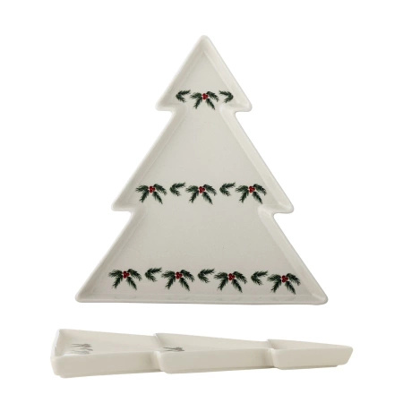 Berry Serving Plate, White, Stoneware