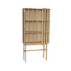 HÜBSCH SHOJI tall cabinet, transparent and natural