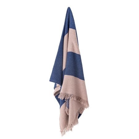 Cadeo Throw, Blue, Recycled Cotton