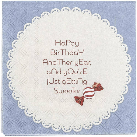 Oscar Napkin, Blue, FSC® Mix, Paper