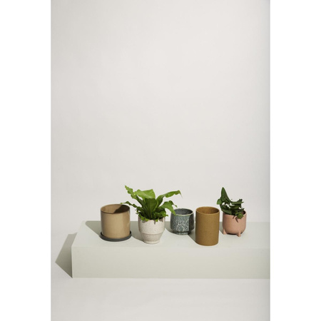 Doniczka Hübsch EDNA brązowa (zestaw 2)