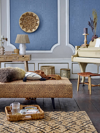 Narzuta Bloomingville GANJA brązowa