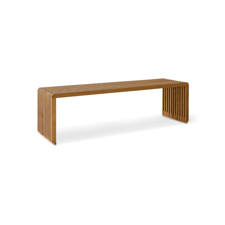 Slatted bench teak, 160x43cm