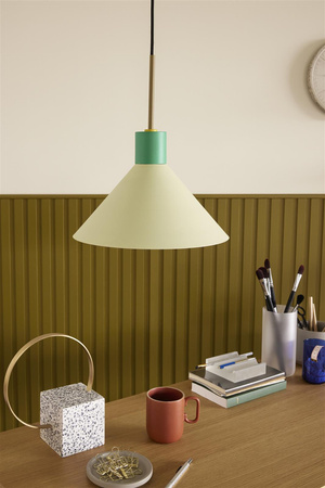 HÜBSCH CRAYON hanging lamp green red yellow
